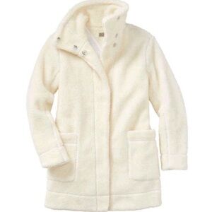 DULUTH Trading Company Wool Sherpa Coat Ivory Parka